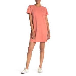 Madewell | Tina Solid T-Shirt Dress in Dried Coral